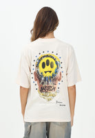 BARROW T-shirt a manica corta panna per uomo e donna con stampa F5BWUATH128 013 BARROW 