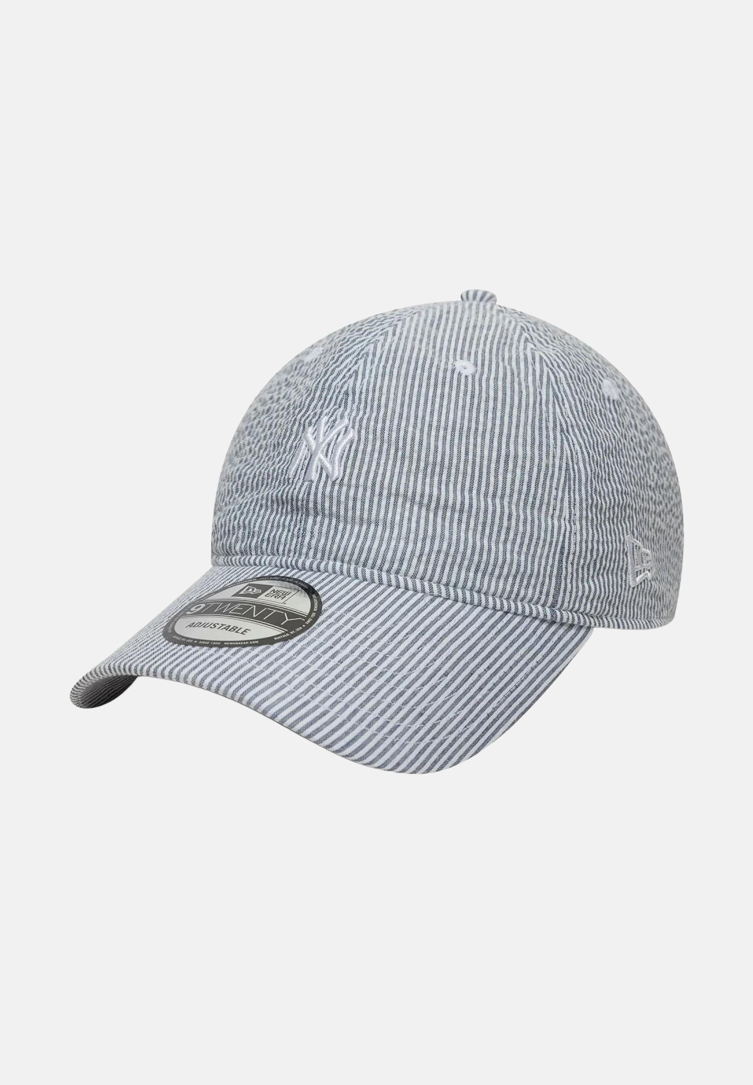 NEW ERA Cappello con visiera 9TWENTY New York Yankees MLB Seersucker blu e bianco per uomo e donna 60667552 . NEW ERA 