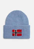 NAPAPIJRI Berretto di lana azzurro per uomo e donna con bandiera NP0A893PI841  NAPAPIJRI 