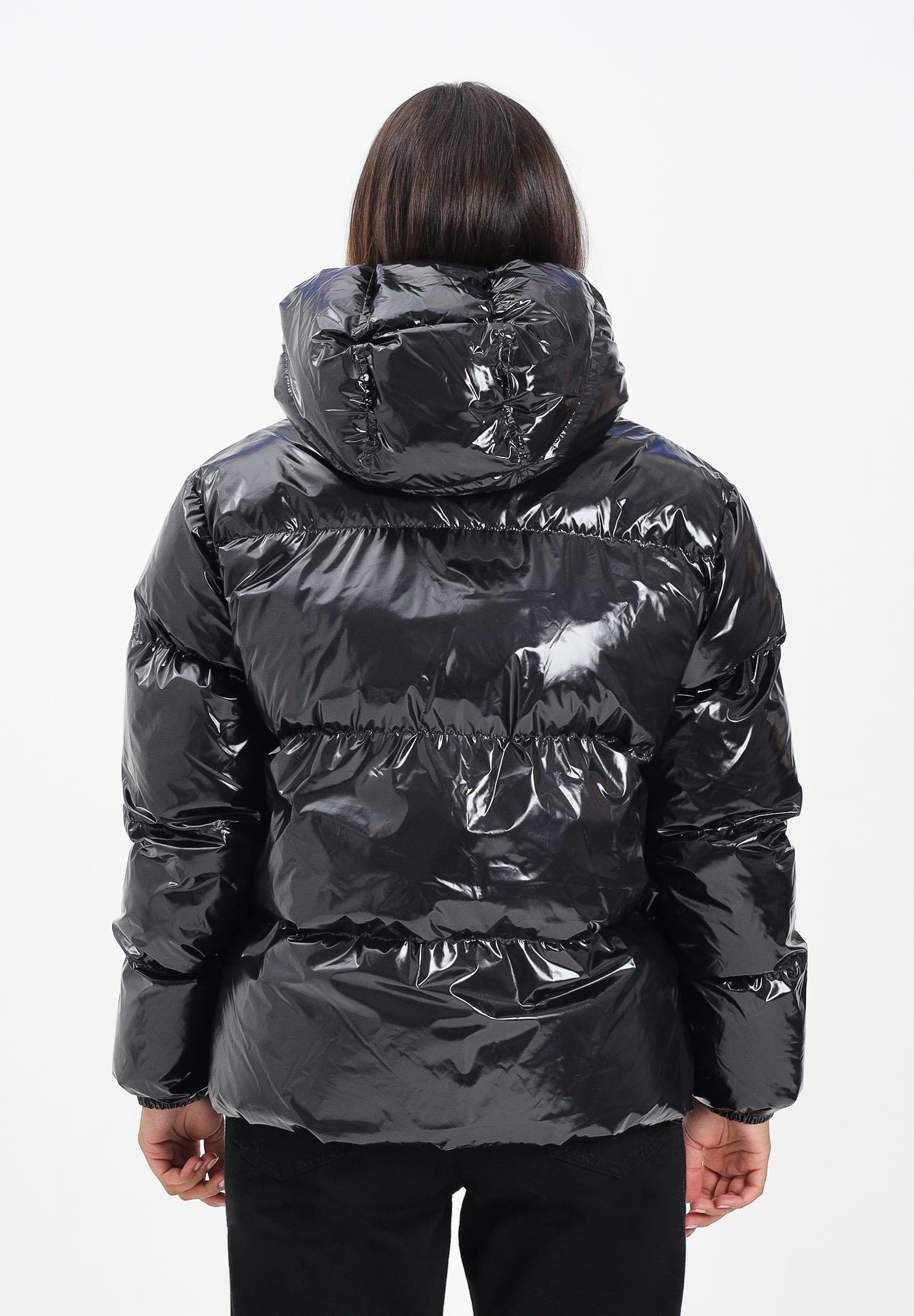 DSQUARED2 Piumino nero per donna, ragazzi e bambini con logo Maple Leaf DQ3042D0ADY DQ900 DSQUARED2 