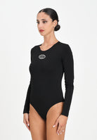DIESEL Body a manica lunga nero per donna e ragazze con logo Oval D J024330AFAA K900 DIESEL 