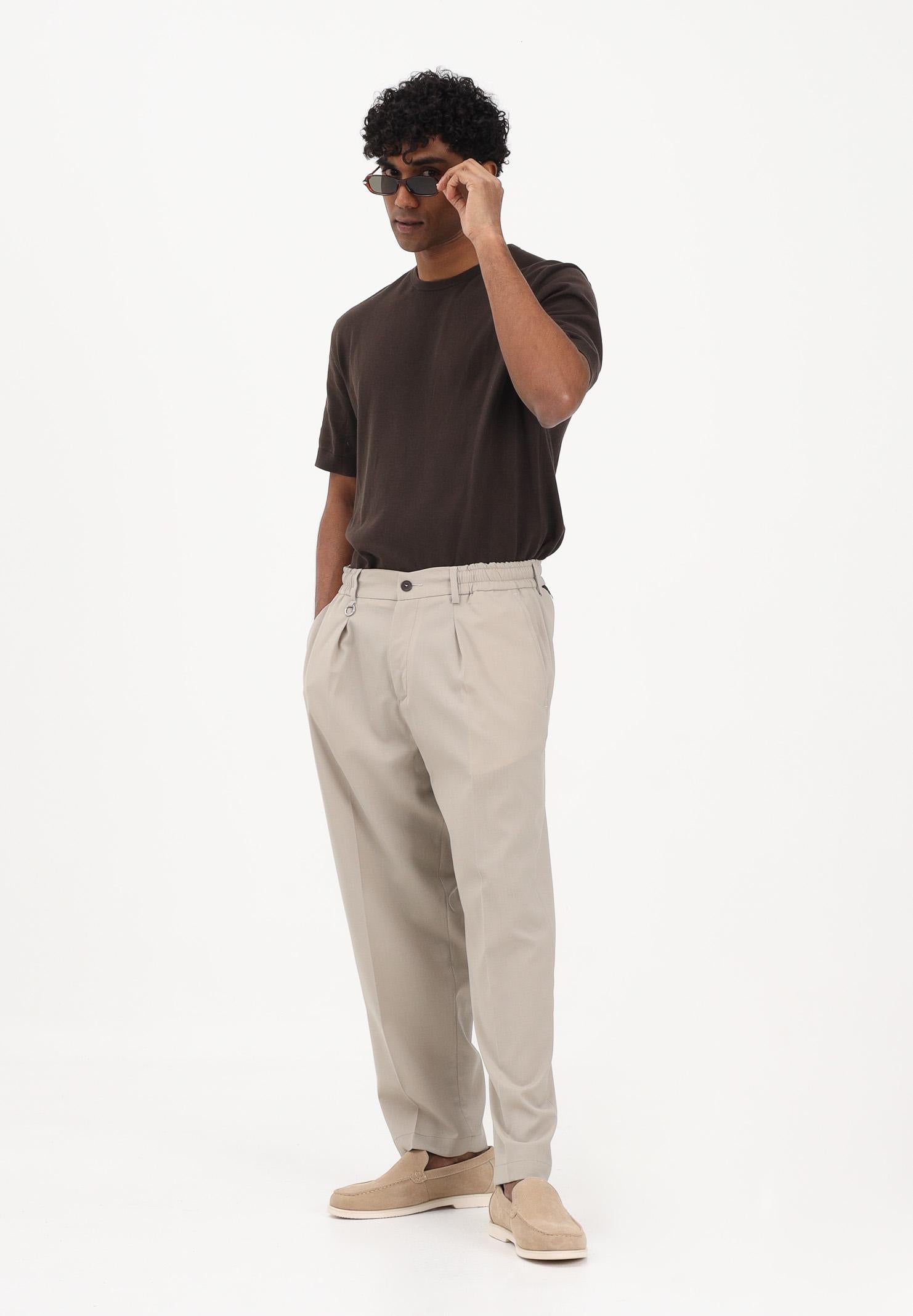 GOLDEN CRAFT Pantalone beige da uomo con vita elasticizzata GC1PSS266920 A037 GOLDEN CRAFT 