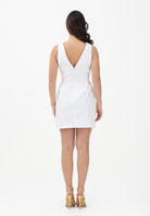 ELISABETTA FRANCHI Abito corto bianco da donna con placche AB85661E2 360 ELISABETTA FRANCHI 