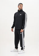 ADIDAS PERFORMANCE Tuta Basic 3 Stripes Tricot nera da uomo JI8849  ADIDAS PERFORMANCE 