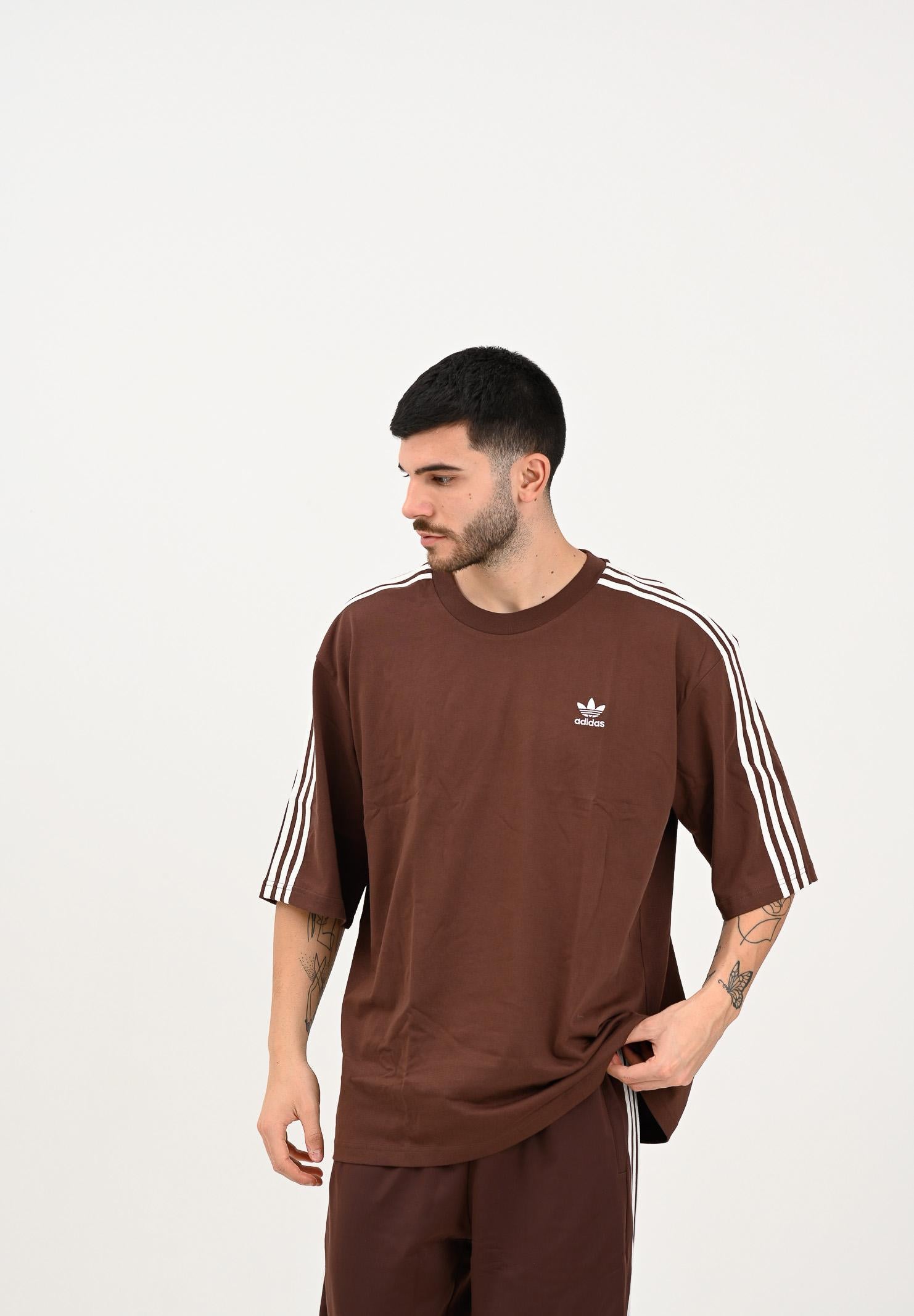 ADIDAS ORIGINALS T-shirt a manica corta adicolor Oversized marrone da uomo KA0476 . ADIDAS ORIGINALS 