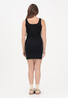 PALM ANGELS Abito corto nero per donna, ragazze e bambine con logo PGCM009S26FLE001 110 PALM ANGELS 