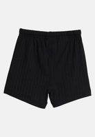 ADIDAS ORIGINALS Completino Wide Rib con T-shirt e short a coste larghe bianco nero da neonato KE4984 . ADIDAS ORIGINALS 