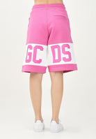 GCDS Shorts sportivo fucsia per uomo e donna con logo Z0MLQL228F004 575A GCDS 