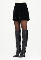ODI ODI Shorts Merlar nero da donna in velluto con applicazioni MERLARA090W5 D6 ODI ODI 