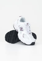 NEW BALANCE Sneakers 530 Bungee bianche e viola da bambina PZ530SR . NEW BALANCE 
