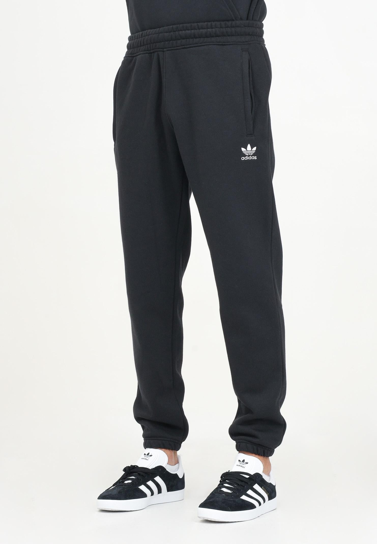 ADIDAS ORIGINALS Pantalone sportivo Trefoil Essentials nero da uomo IY7361  ADIDAS ORIGINALS 
