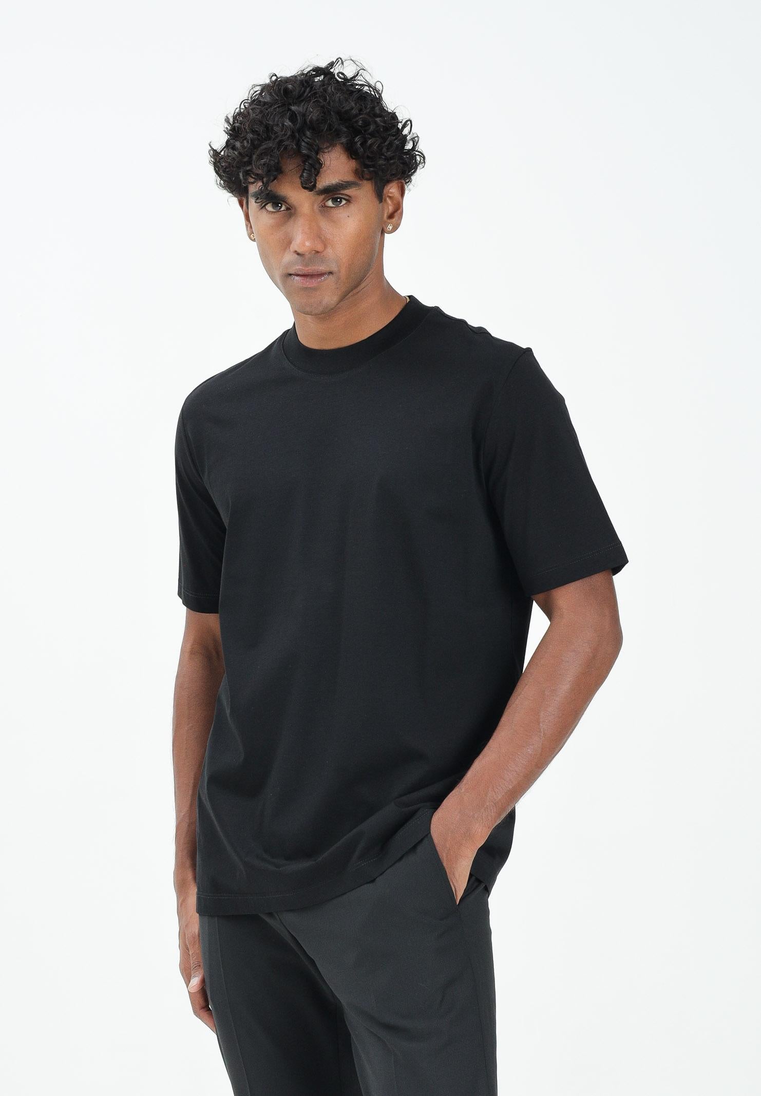 YES LONDON T-shirt a manica corta nera da uomo XM4235 NE YES LONDON 