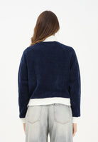 ADIDAS ORIGINALS Felpa con zip ADIDAS ORIGINALS VELOUR KNIT blu da donna KS7779  ADIDAS ORIGINALS 