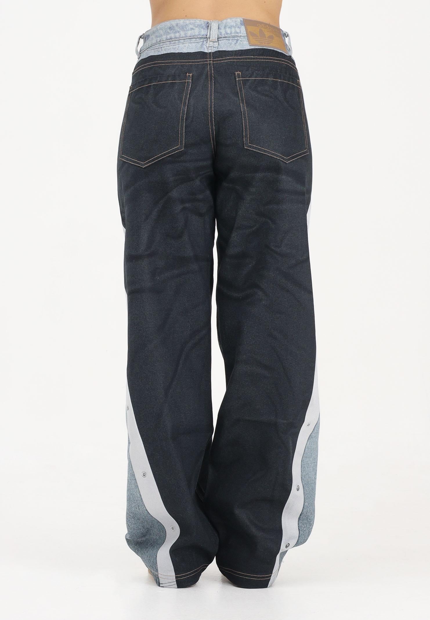 ADIDAS ORIGINALS Jeans vintage Adibreak con stampa Dead in denim chiaro e nero da donna KW4516 . ADIDAS ORIGINALS 