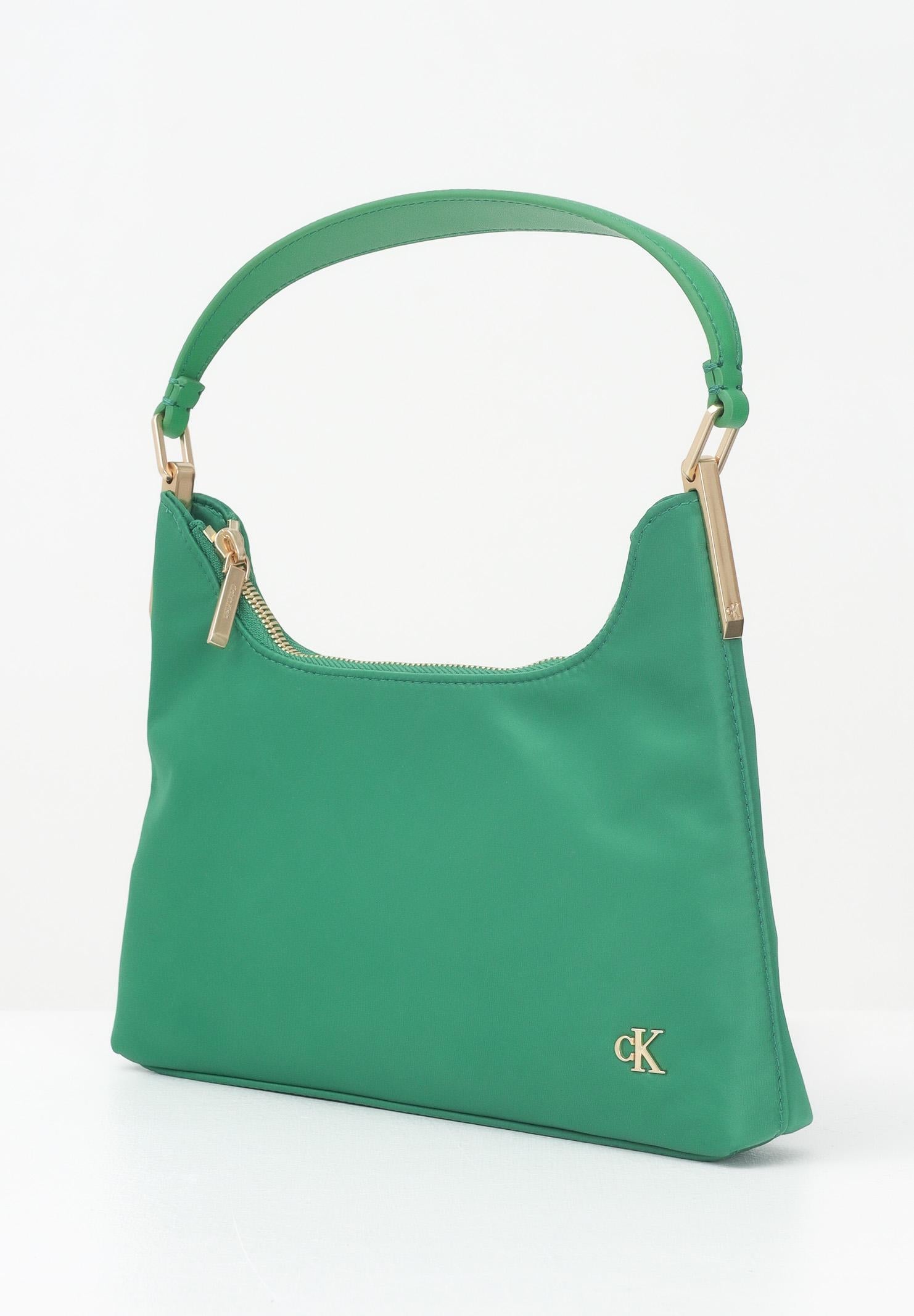 CALVIN KLEIN Borsa a Spalla Verde Donna con Logo