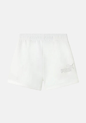PUMA Shorts sportivo bianco da bambina con logo in strass 693861 02 PUMA 