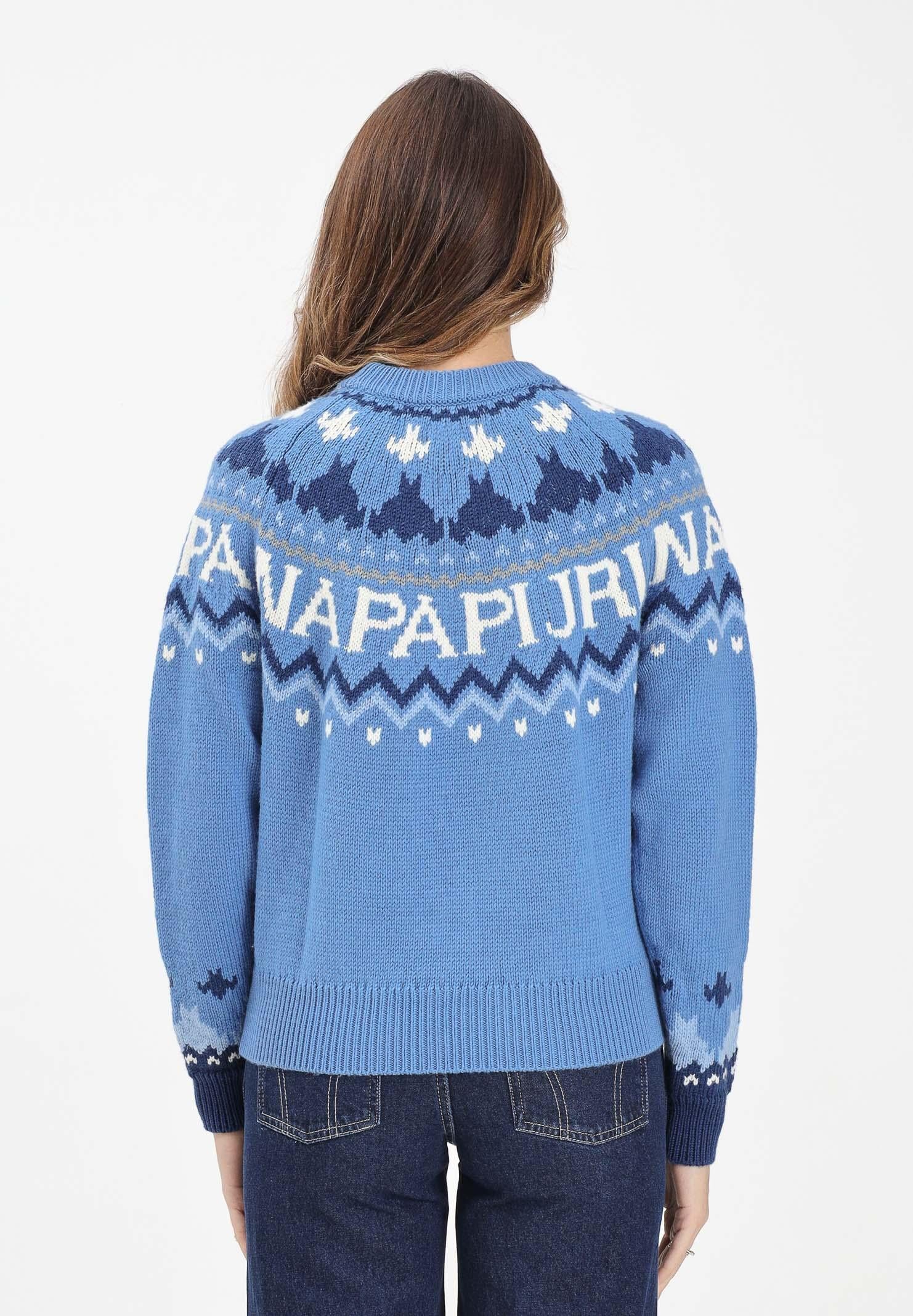 NAPAPIJRI Maglione girocollo D-UBAYE azzurro da donna NP0A892SB3E1 . NAPAPIJRI 