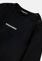 DSQAURED2 Tuta nera da neonato con logo DQ3146D0094 DQ900 DSQUARED2 