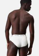 CALVIN KLEIN Set composto da tre slip bianchi da uomo con vita elastica logata 000NB3962A 100 CALVIN KLEIN 