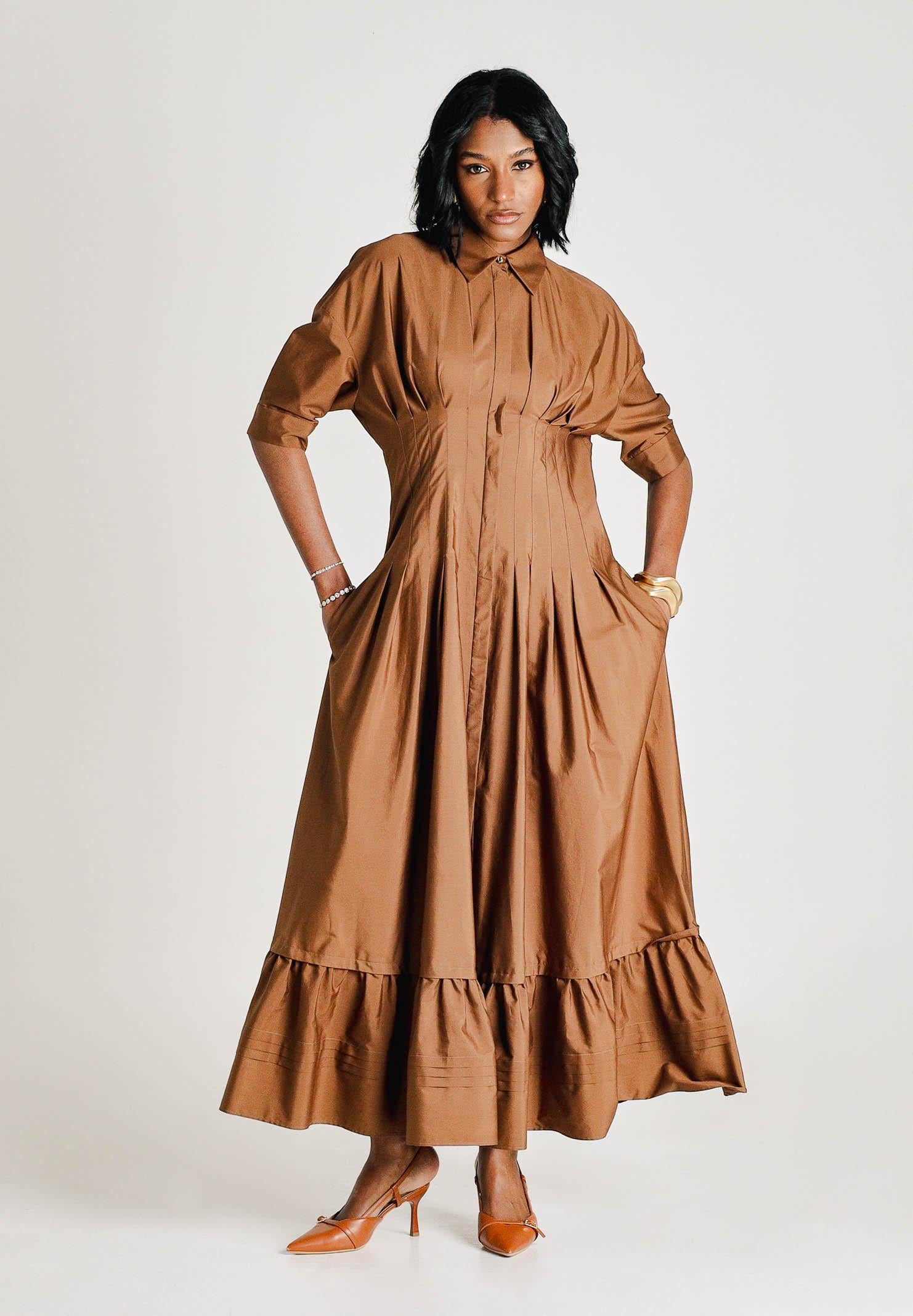 MAX MARA Abito midi CERA cammello da donna 2616221032600 070 MAX MARA 