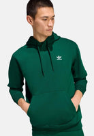 ADIDAS ORIGINALS Felpa con cappuccio Trefoil Essentials Loose verde da uomo KD1307 . ADIDAS ORIGINALS 