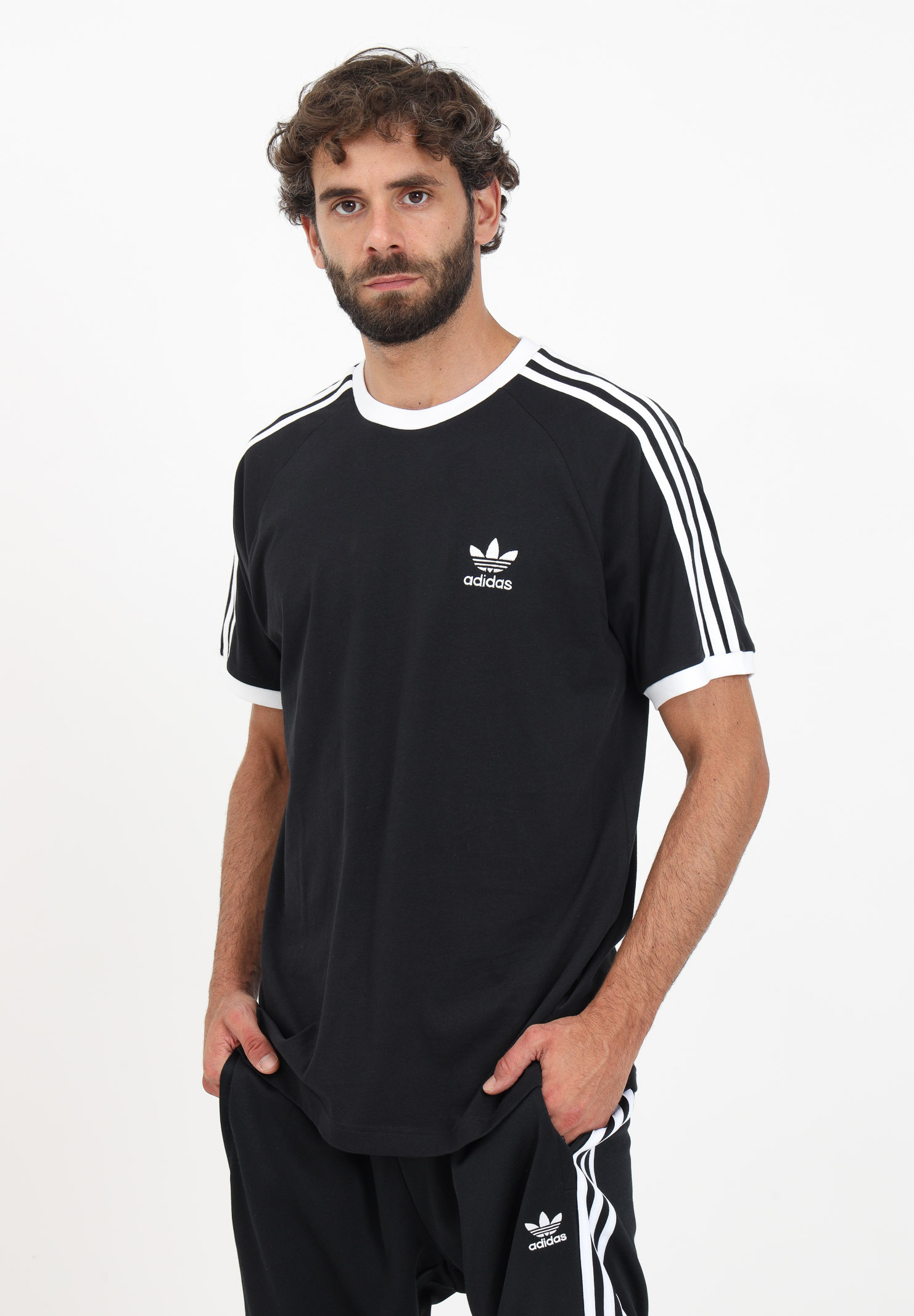 Adicolor Classics 3-Stripes black men\'s t-shirt - ADIDAS ORIGINALS - Pavidas