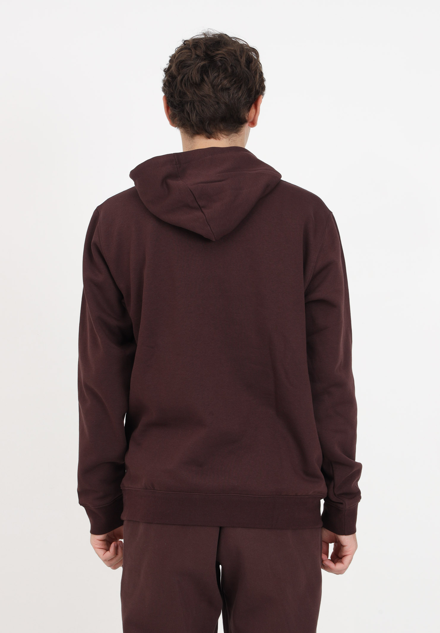 Brown sweatshirt with hood and stripes for men ADIDAS ORIGINALS | II5768.