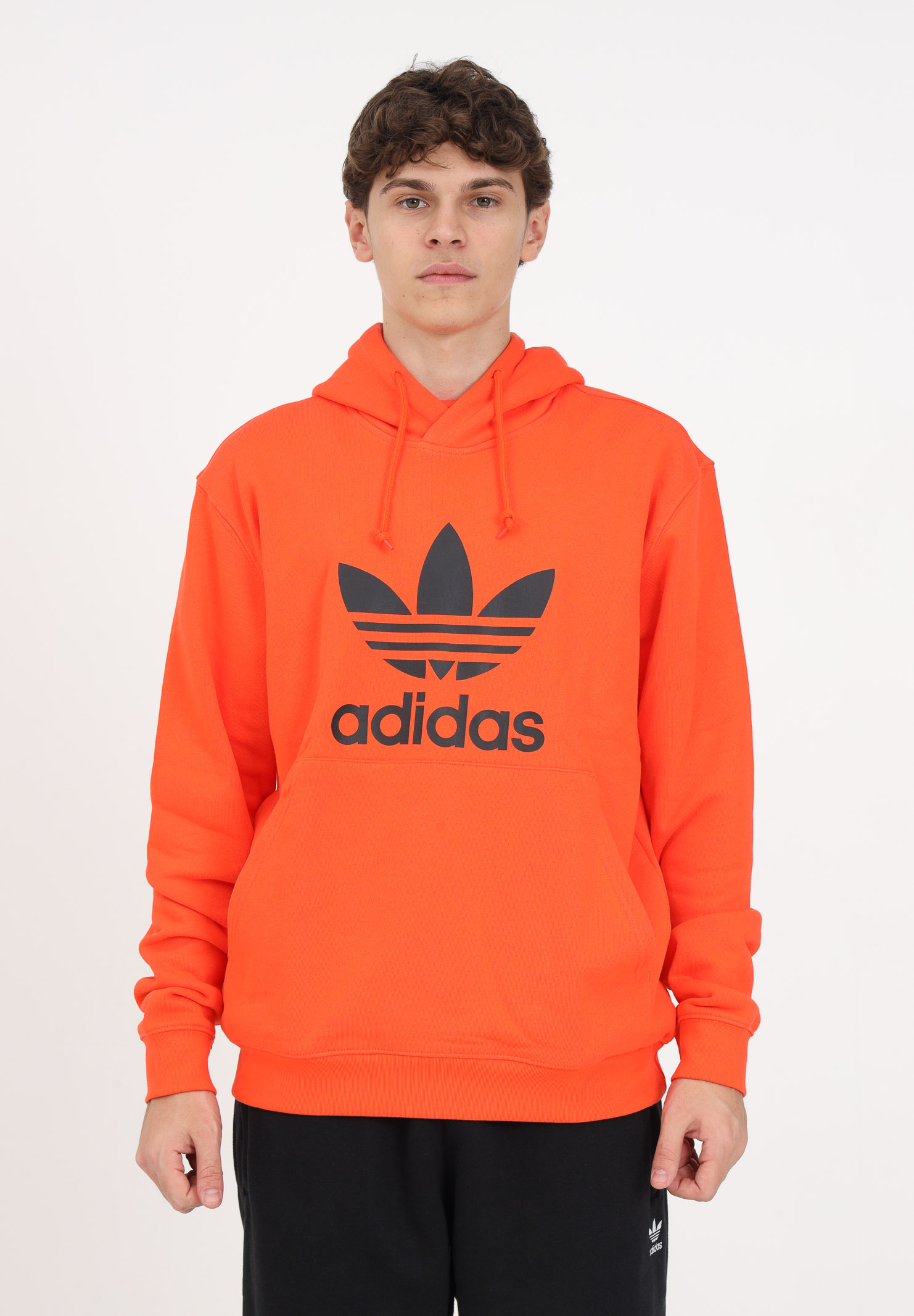 Orange hooded sweatshirt for men ADIDAS ORIGINALS | II5769.