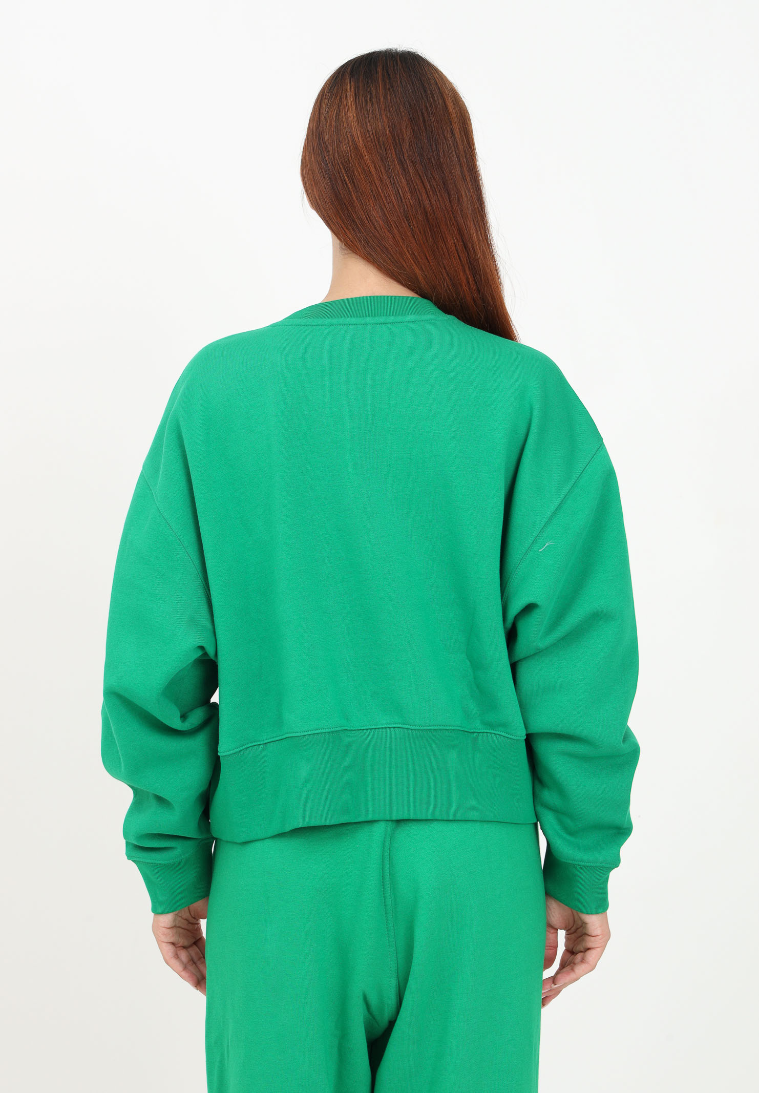 Felpa con collo tondo verde da donna Adicolor Essentials ADIDAS ORIGINALS | IJ9772.