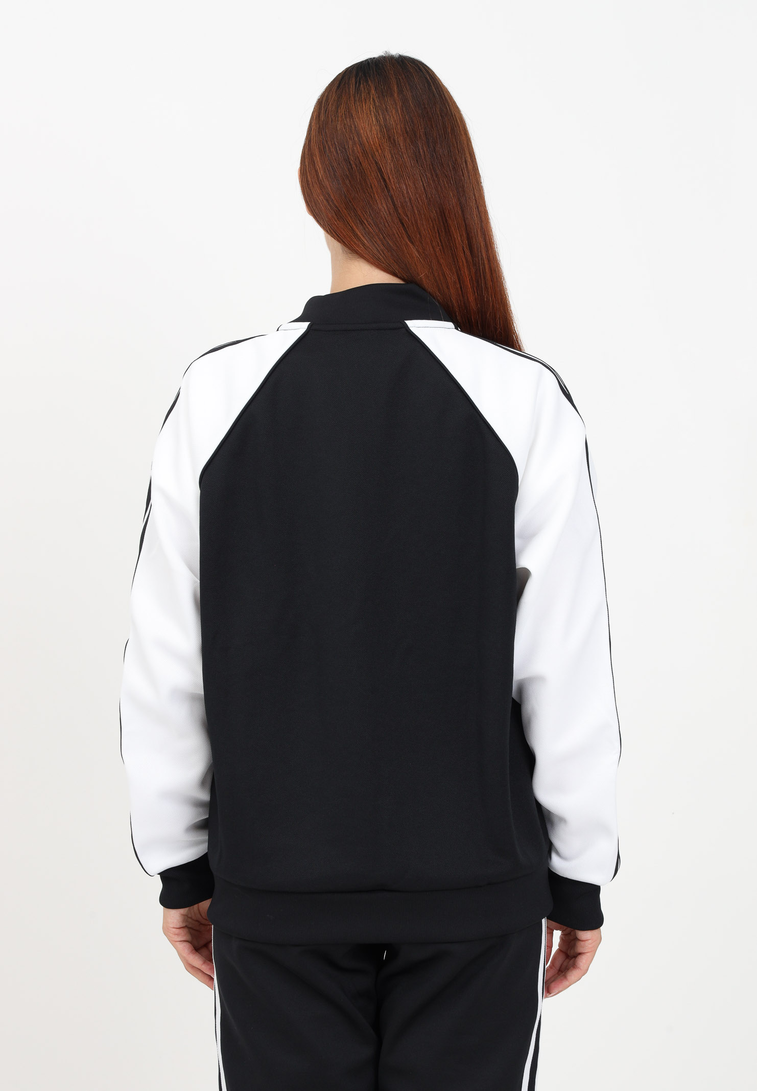 Black zip-up sweatshirt for women ADIDAS ORIGINALS | IK4026.