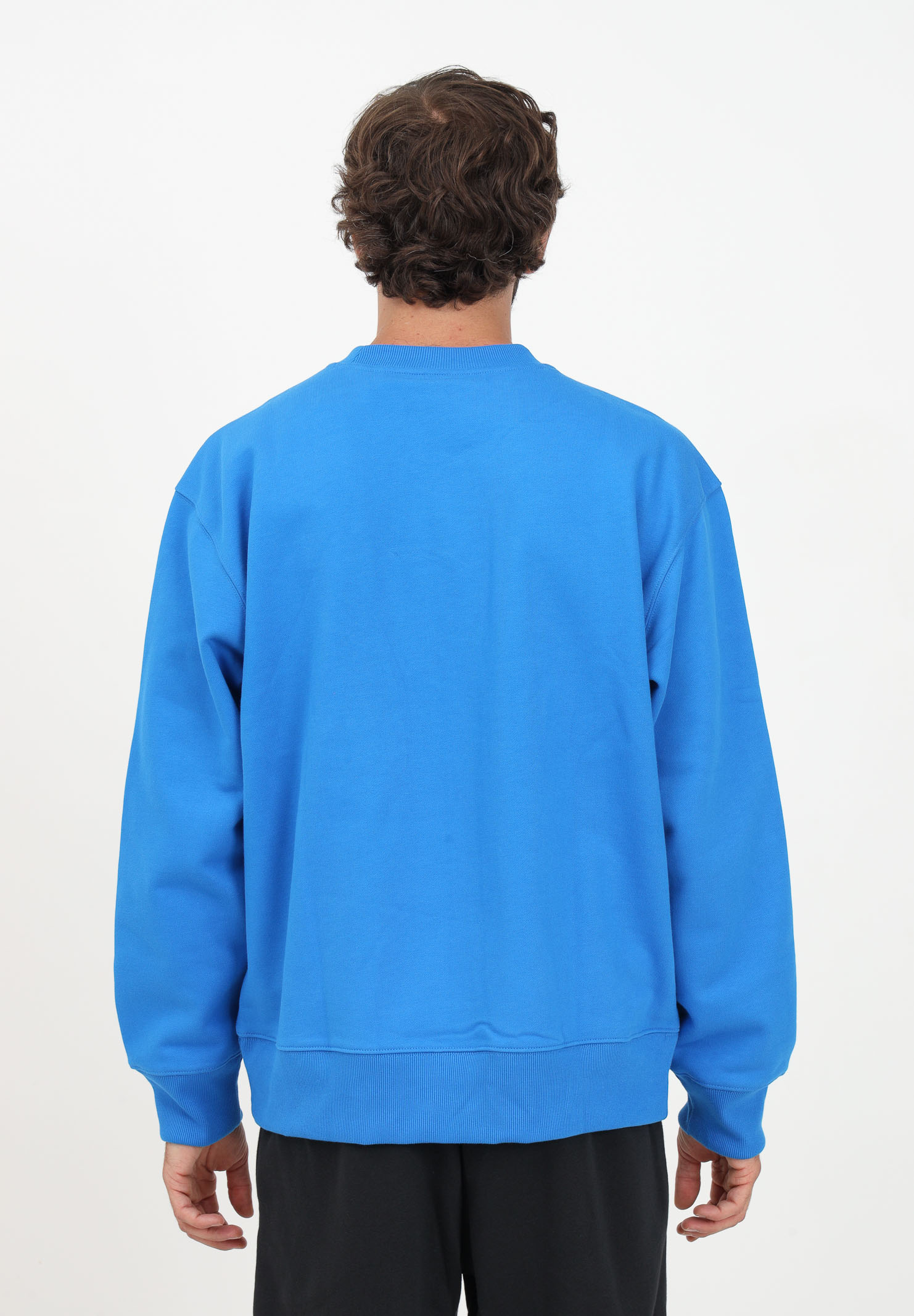 Adicolor Contempo Crew light blue sweatshirt for men ADIDAS ORIGINALS | IM2114.