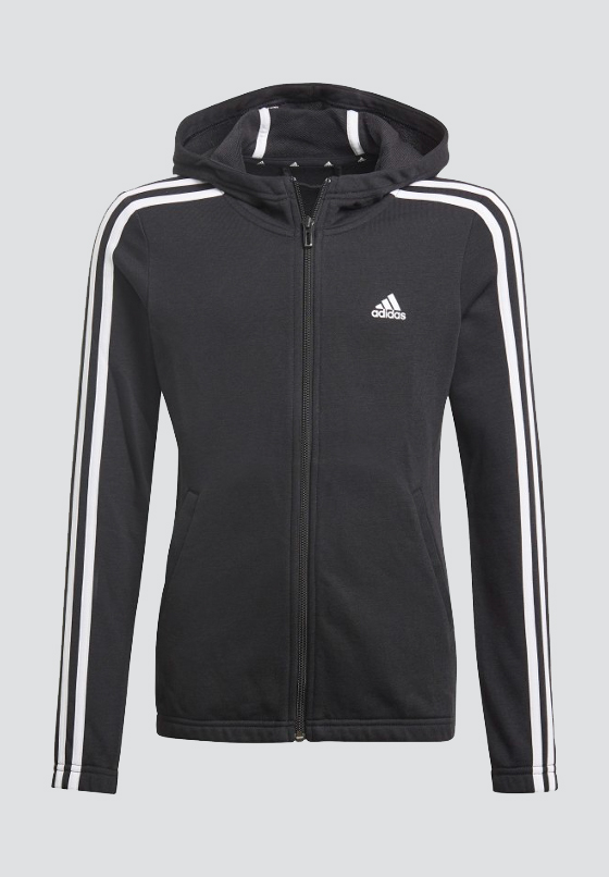 Black zip sweatshirt for boys and girls G FZ HD ADIDAS PERFORMANCE | GQ8356.