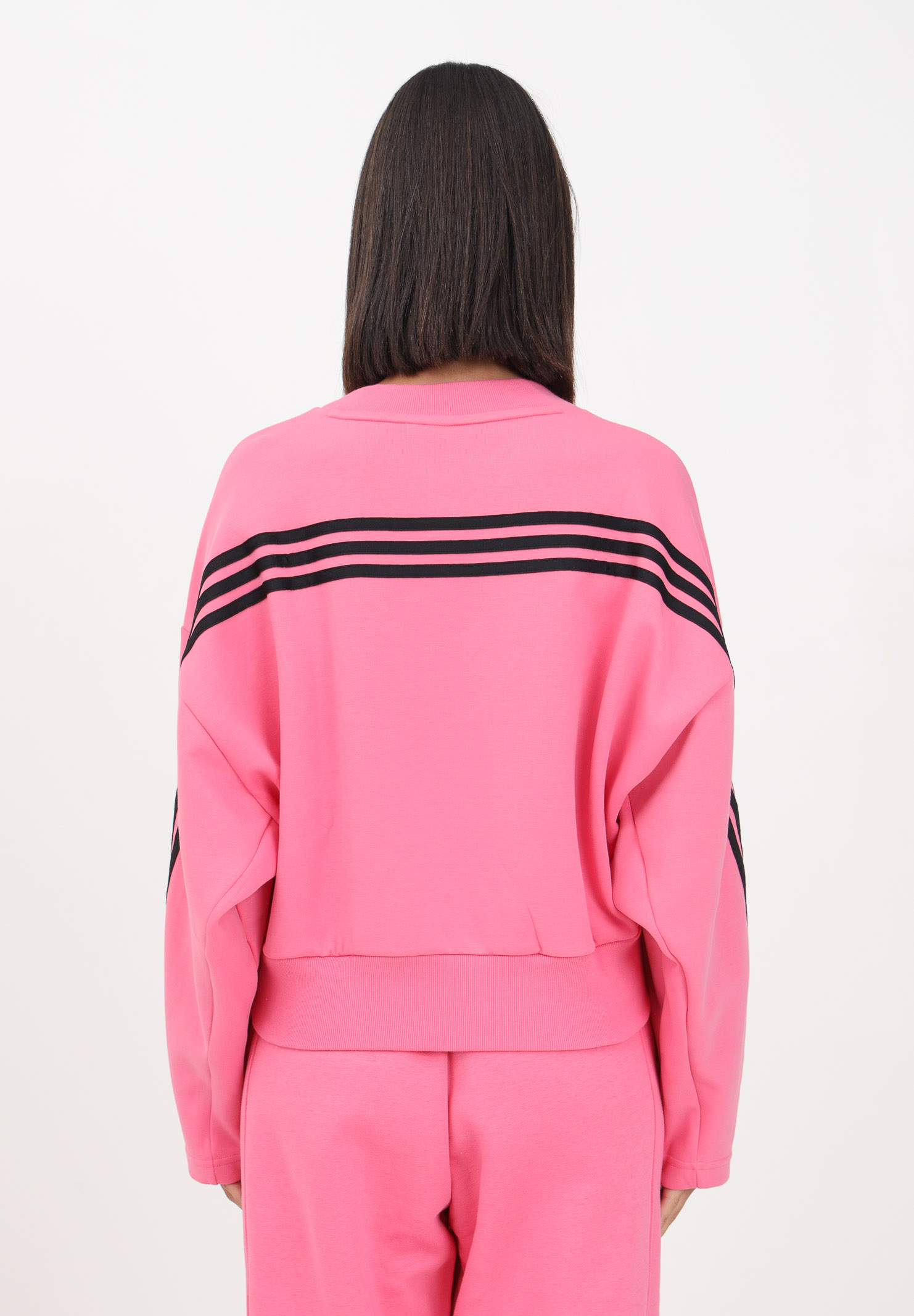 Future Icons 3-Stripes fuchsia crewneck sweatshirt for women ADIDAS PERFORMANCE | IL3054.