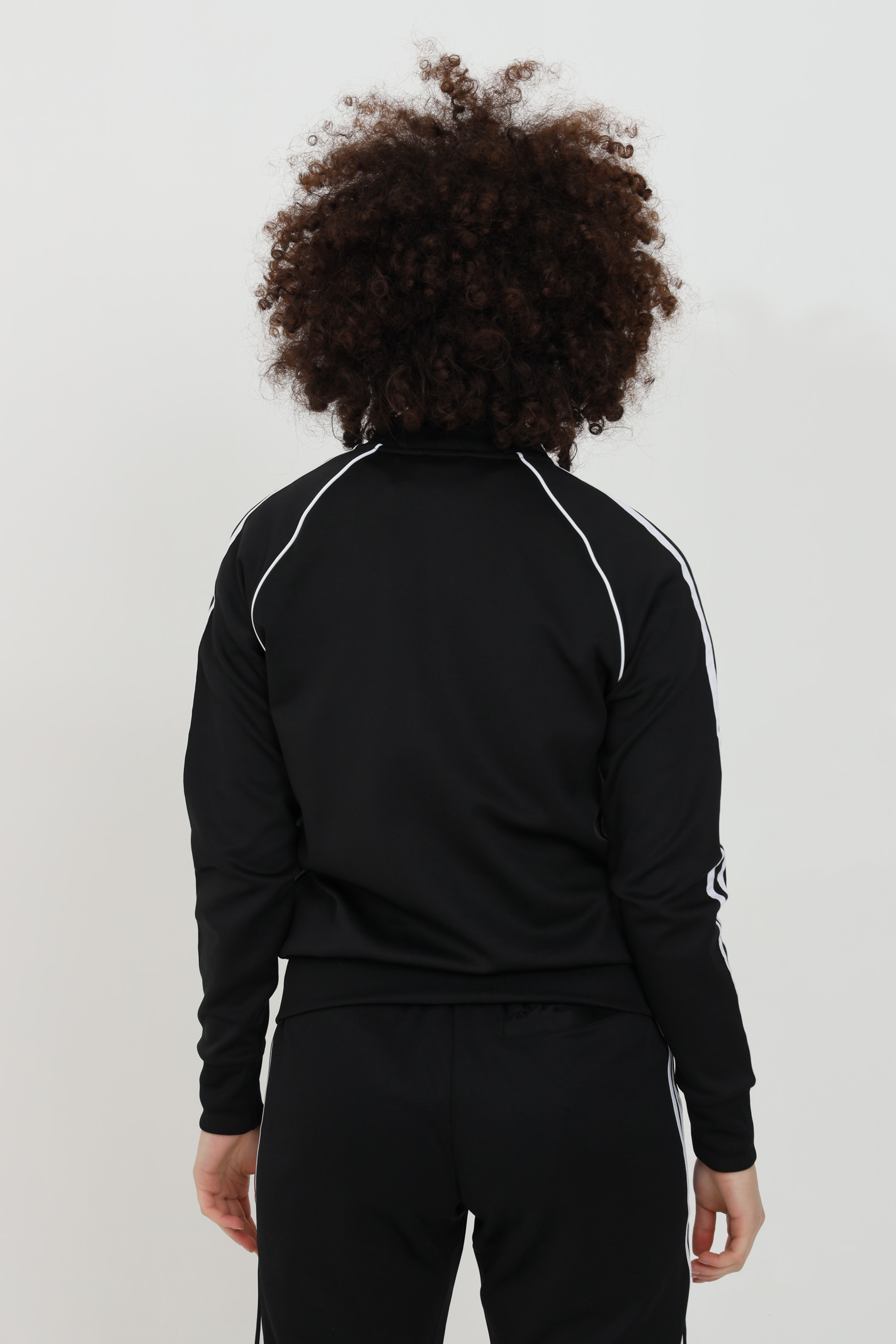 Primeblue sst black women's sweatshirt with full zip ADIDAS ORIGINALS | GD2374.