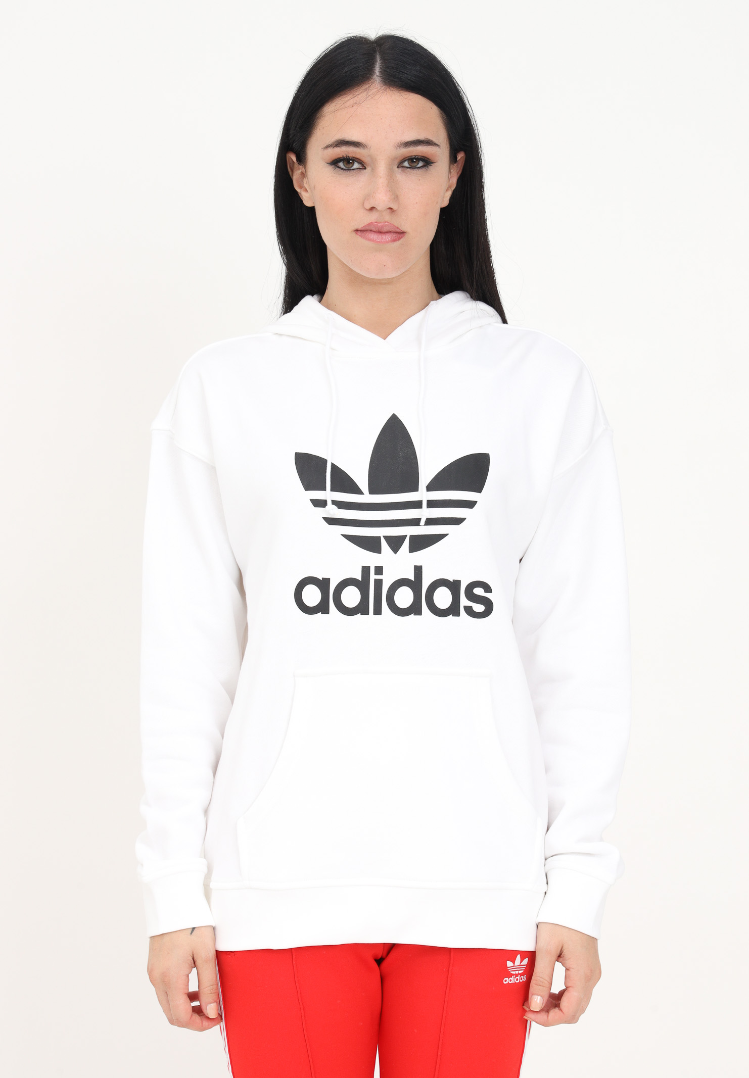 Hooded sweatshirt with maxi logo print ADIDAS ORIGINALS | HN8329.
