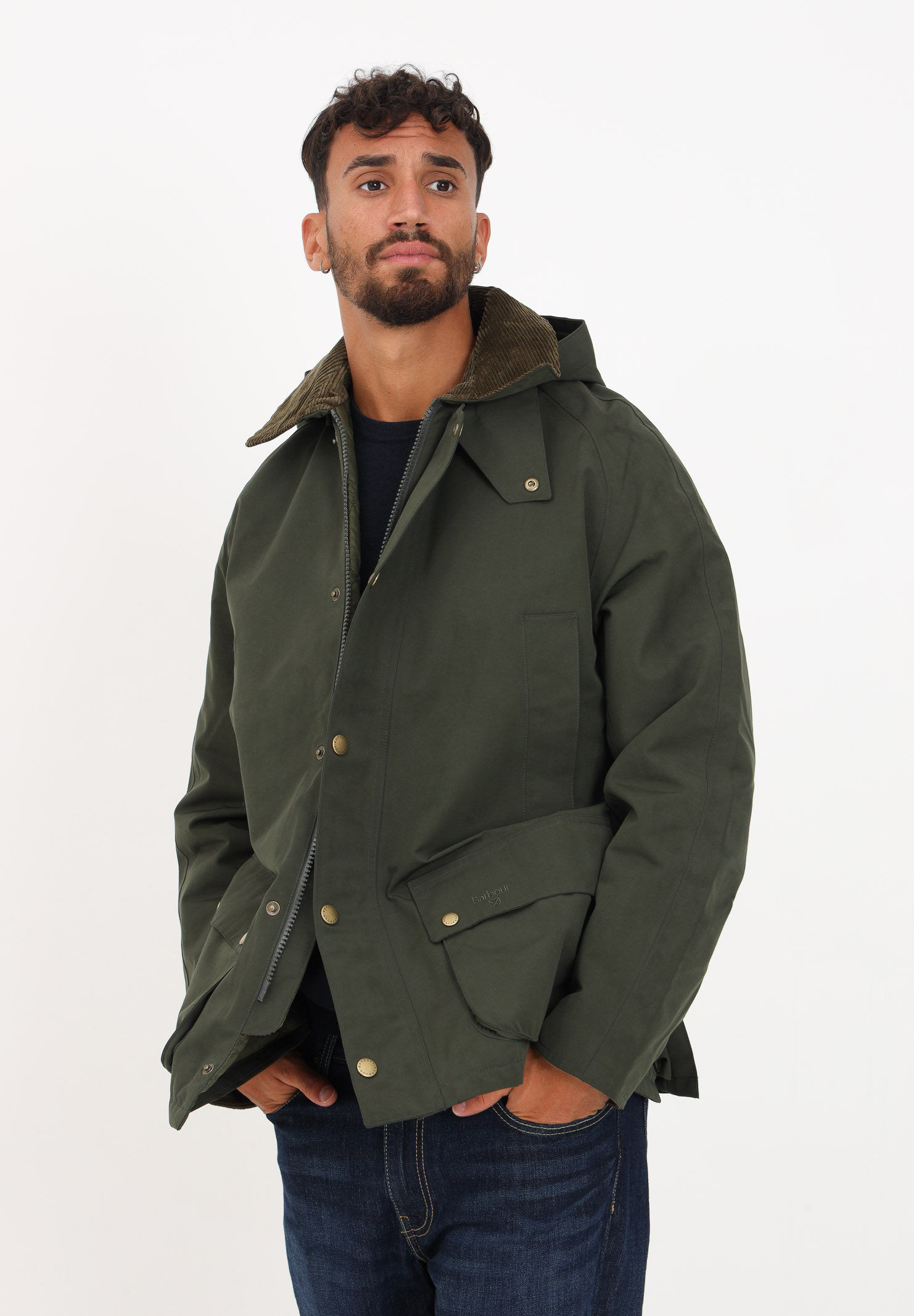 giacca lunga da uomo colore verde mimetico. BARBOUR | 232 - MWB1001 MWBSG51