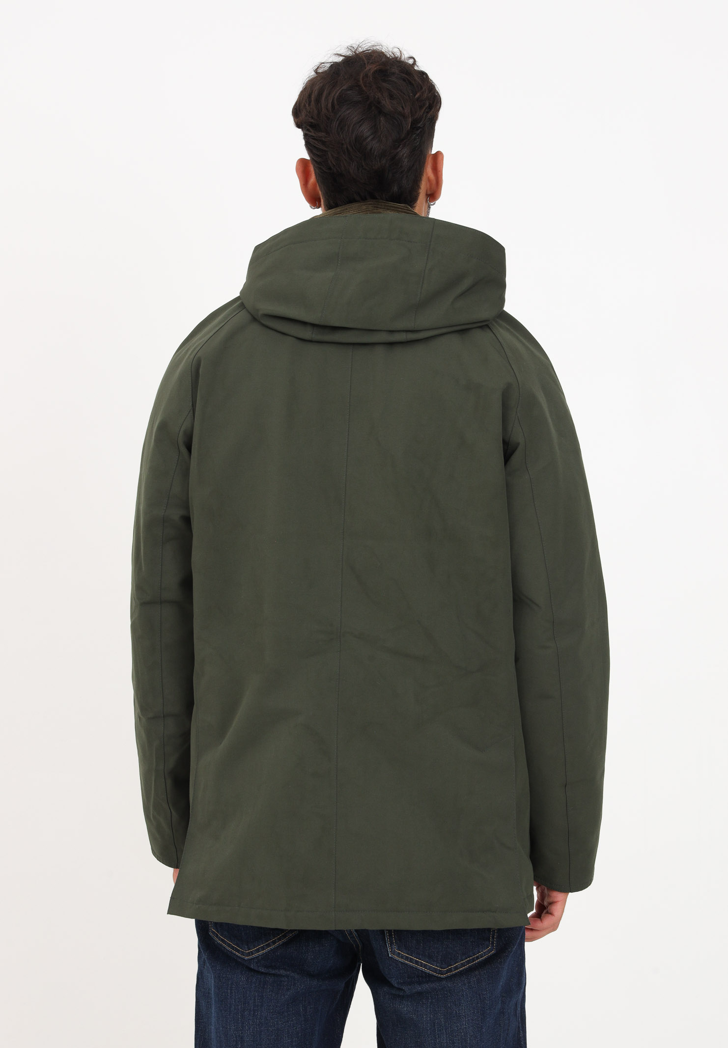 giacca lunga da uomo colore verde mimetico. BARBOUR | 232 - MWB1001 MWBSG51