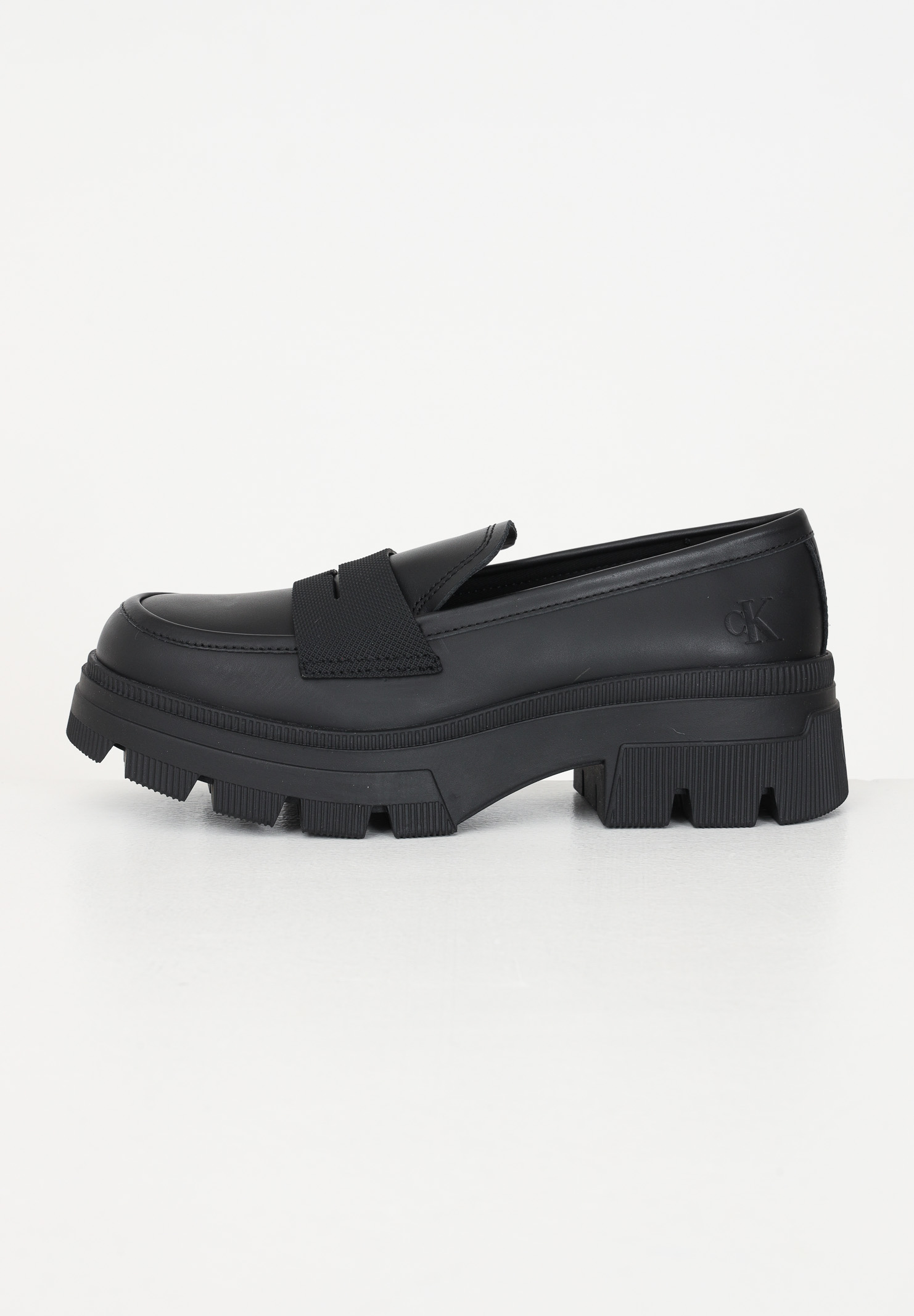 Calvin Klein Chunky Combat Loafer in leather for women - CALVIN KLEIN ...