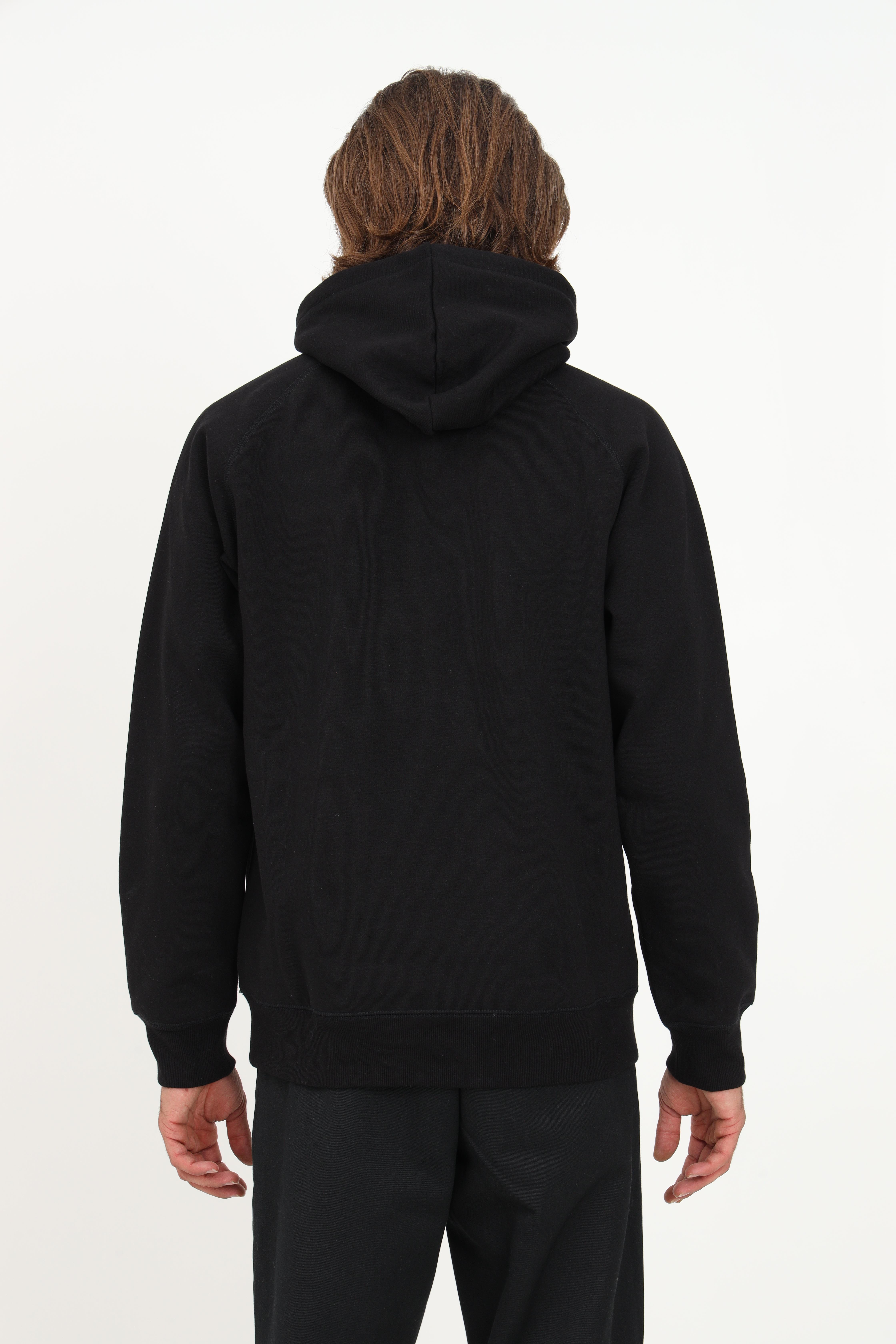 Men's black hooded sweatshirt with logo embroidery CARHARTT WIP | I02638400FXX