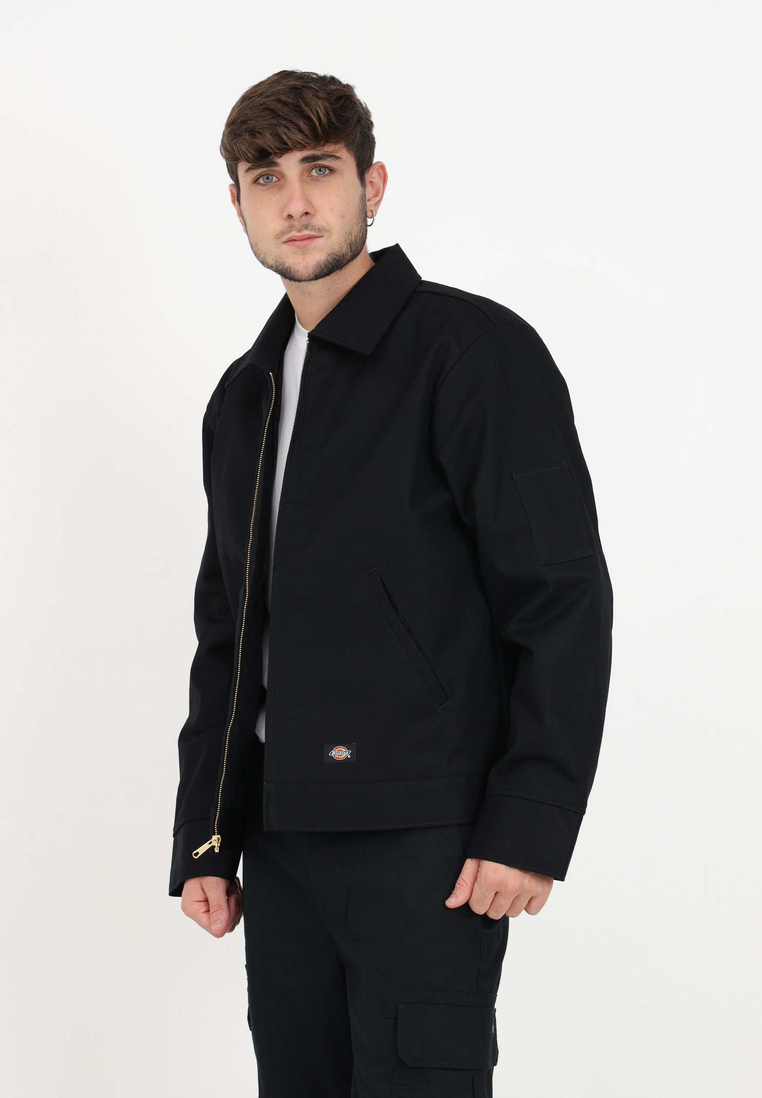 giacca da uomo colore nero caratterizzata da materiale impermiabile DIckies | DK0A4XK4BLK1BLK1