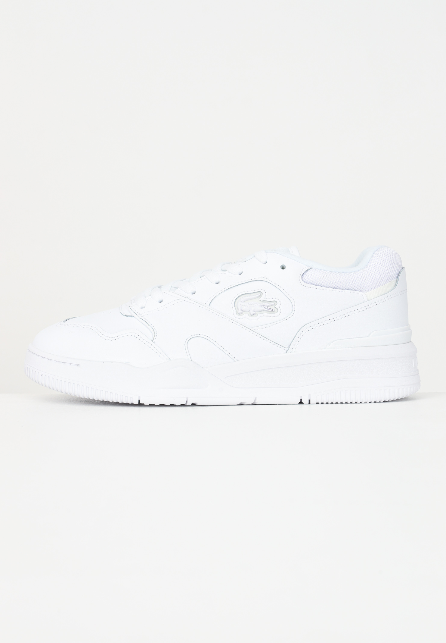 White casual sneakers for men with logo - LACOSTE - Pavidas