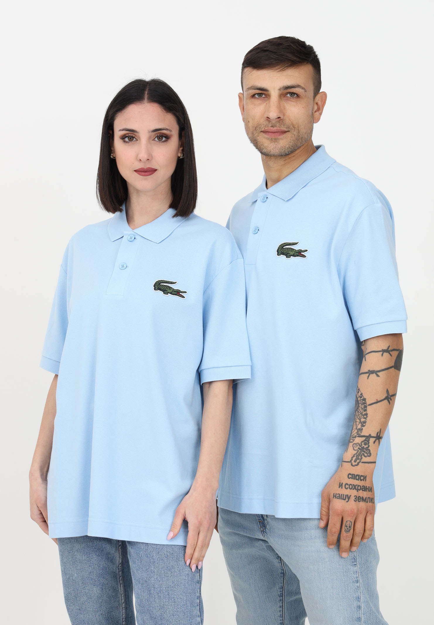 Lacoste logo-patch Polo Shirt - Blue