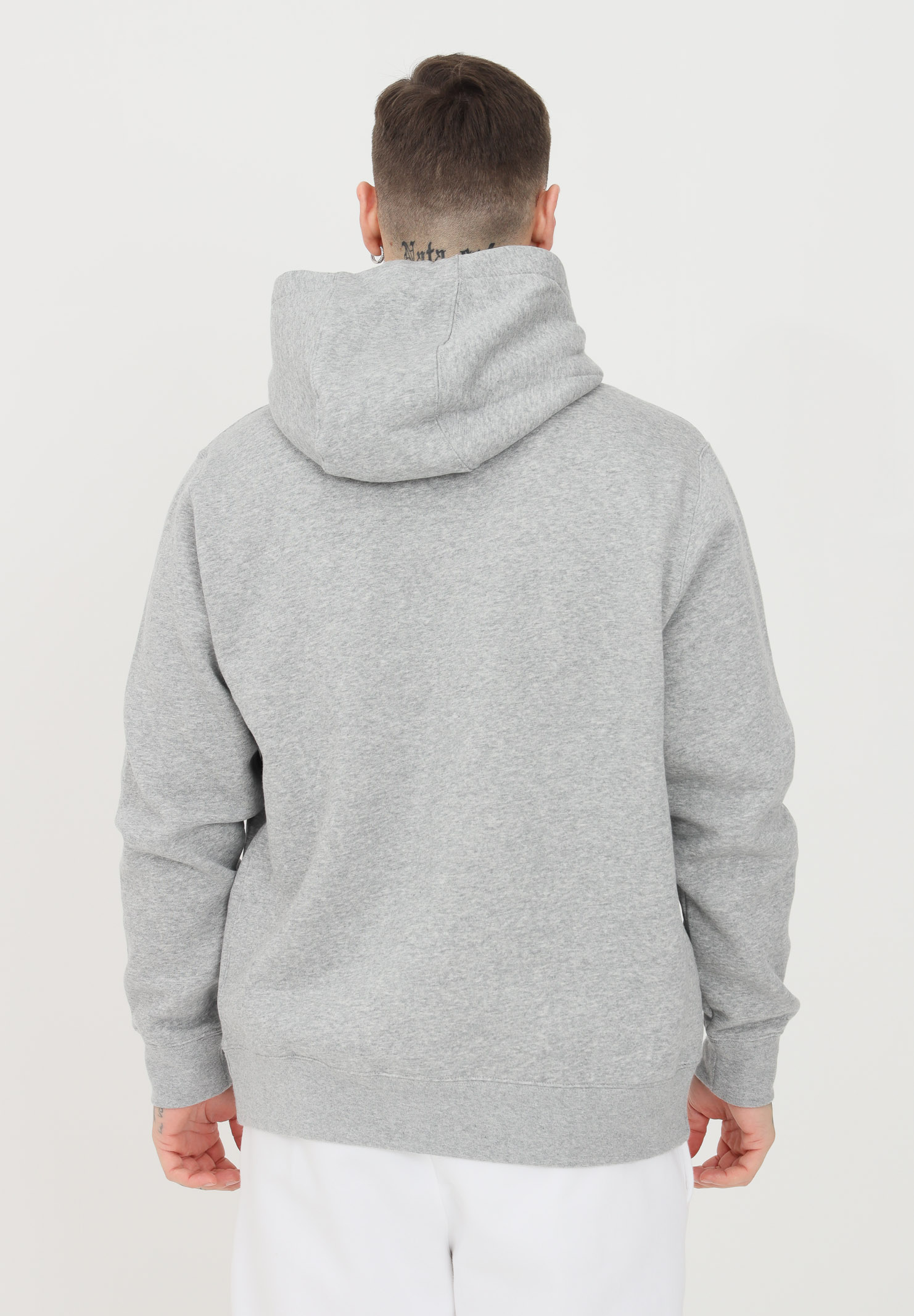 Grey unisex nike sportswear club hoodie  NIKE | BV2654063