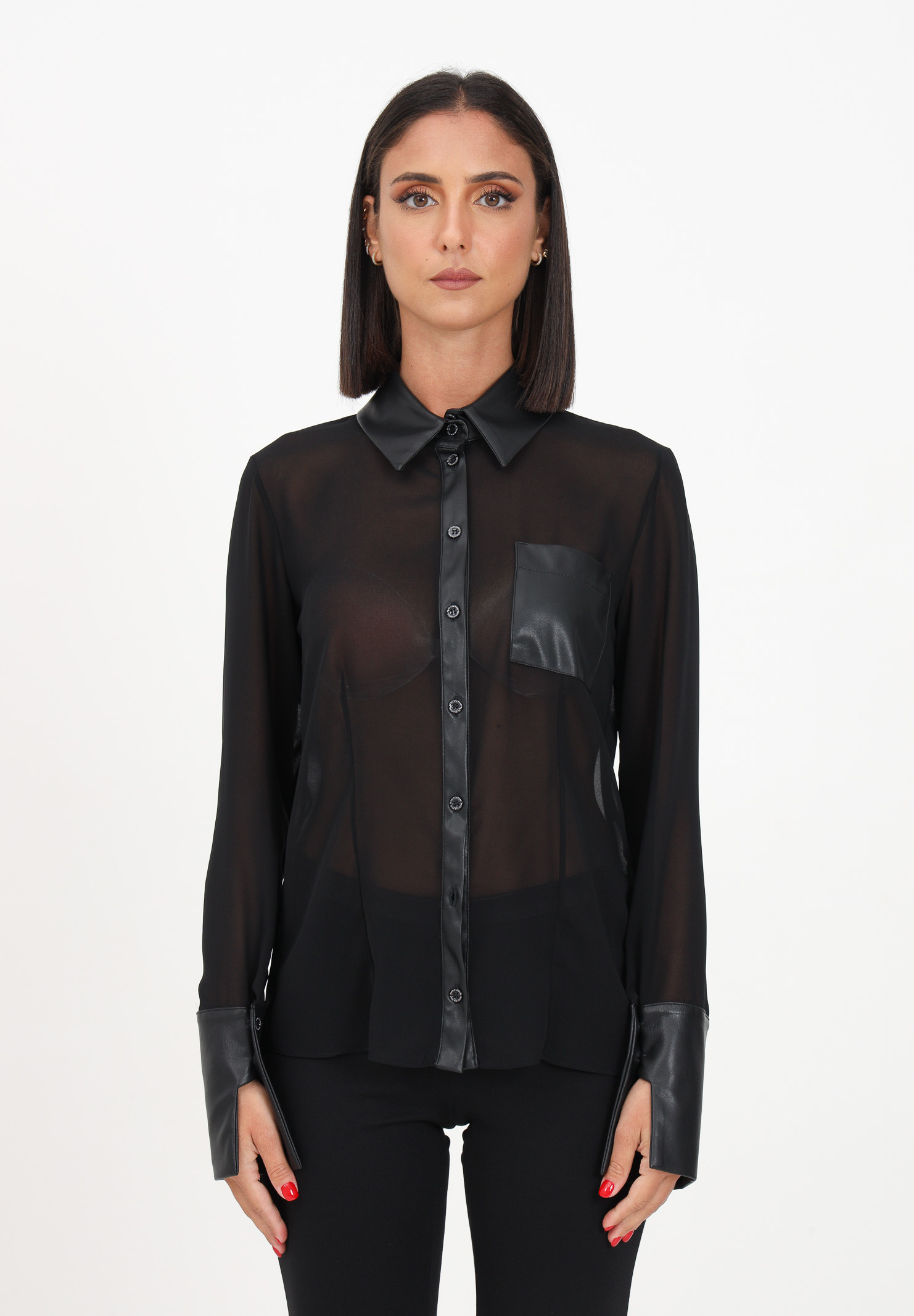 Camicia elegante nera da donna - PATRIZIA PEPE - Pavidas
