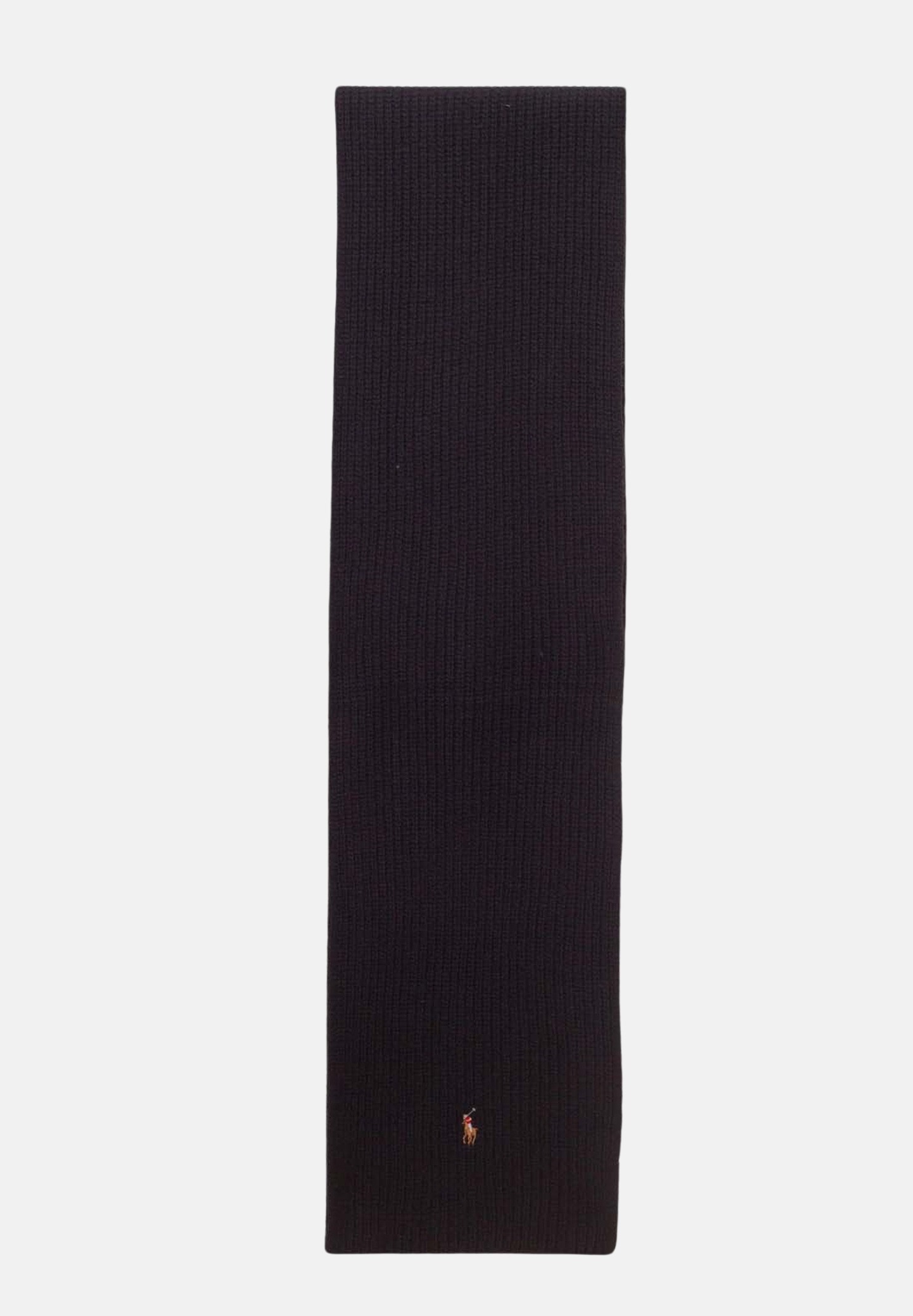Sciarpa nera in misto lana con logo unisex - RALPH LAUREN - Pavidas