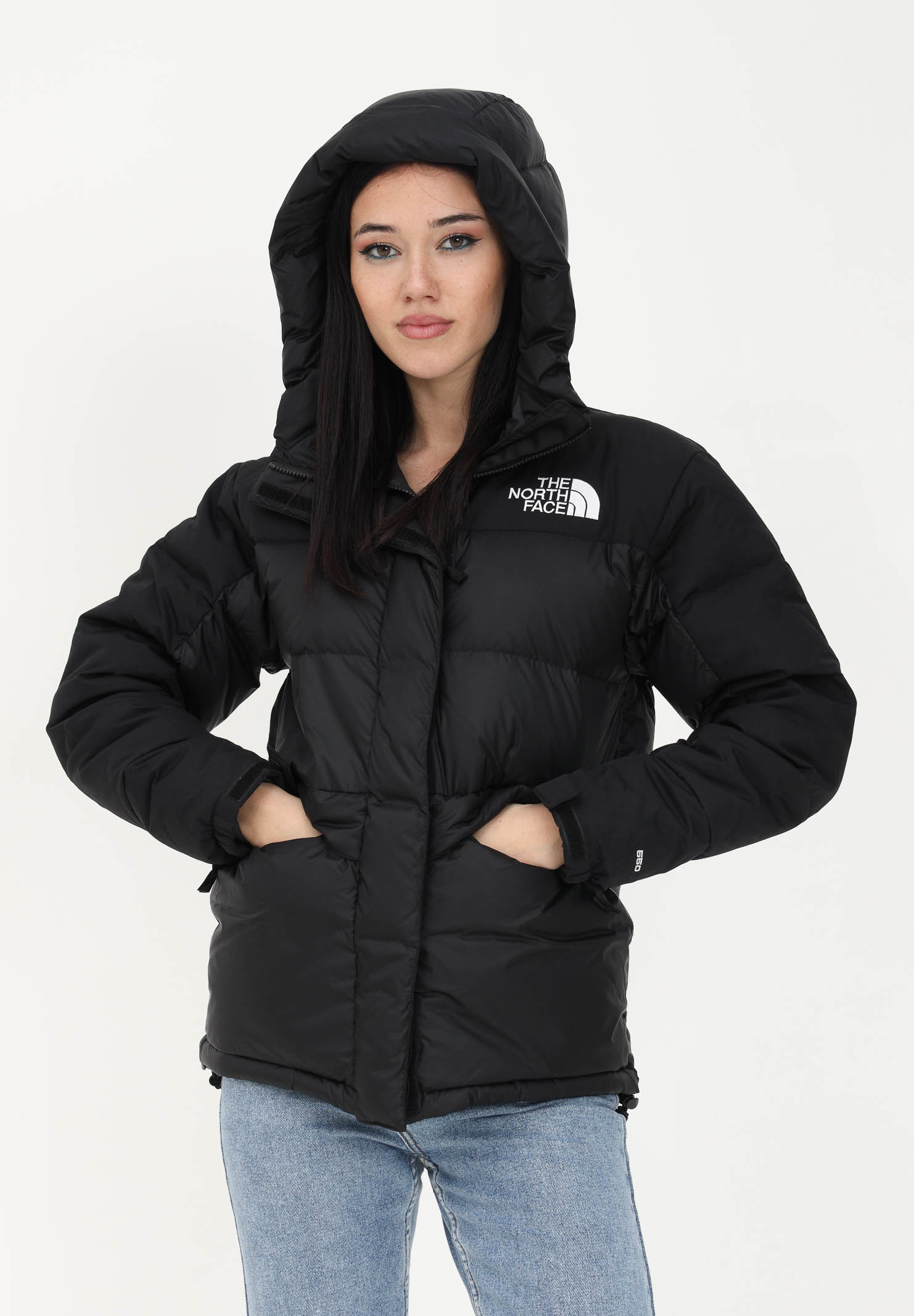 Black women's down jacket with logo - THE NORTH FACE - Pavidas