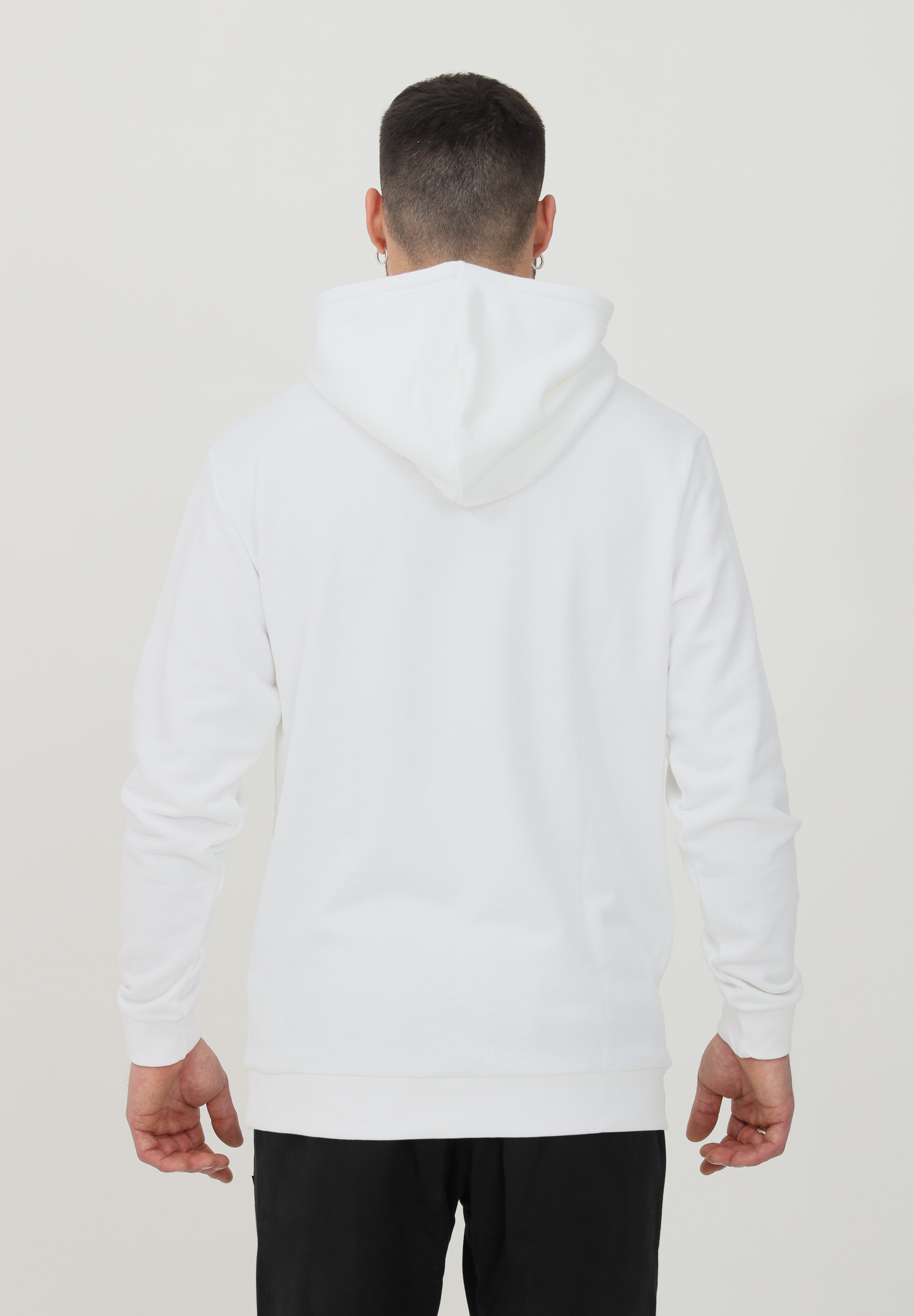 Hoodie loungewear trefoil essentials white for men with hood ADIDAS | GP0931.