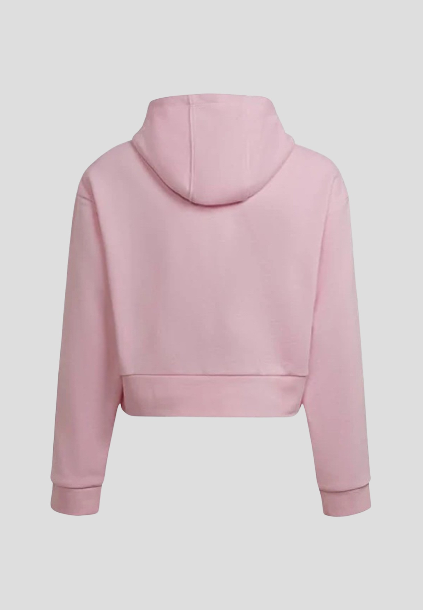 Girls pink hooded crop sweatshirt ADIDAS | HD2008.