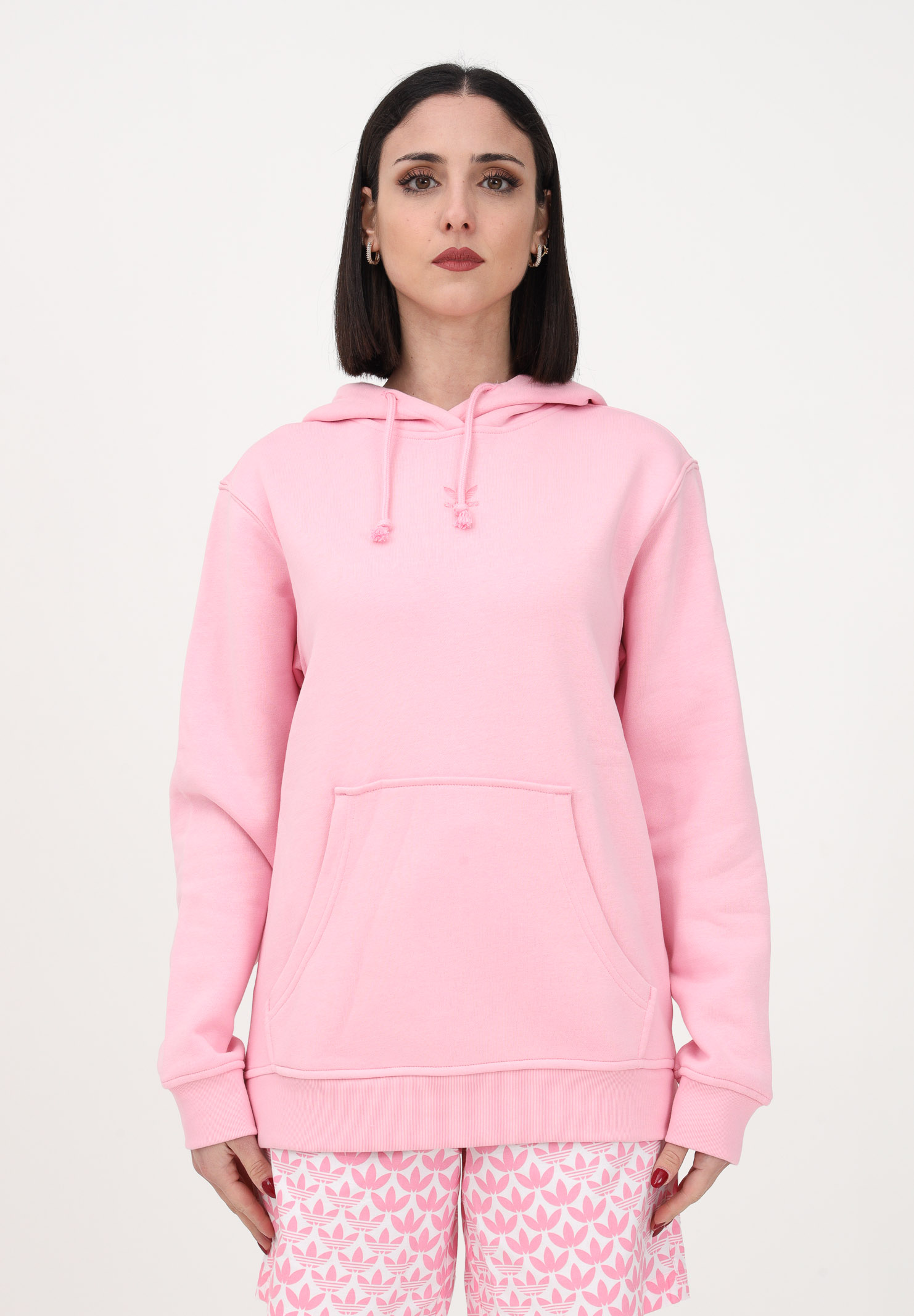 Women's Pink Hoodie Adicolor Essentials Fleece Hoodie ADIDAS | IA6419.
