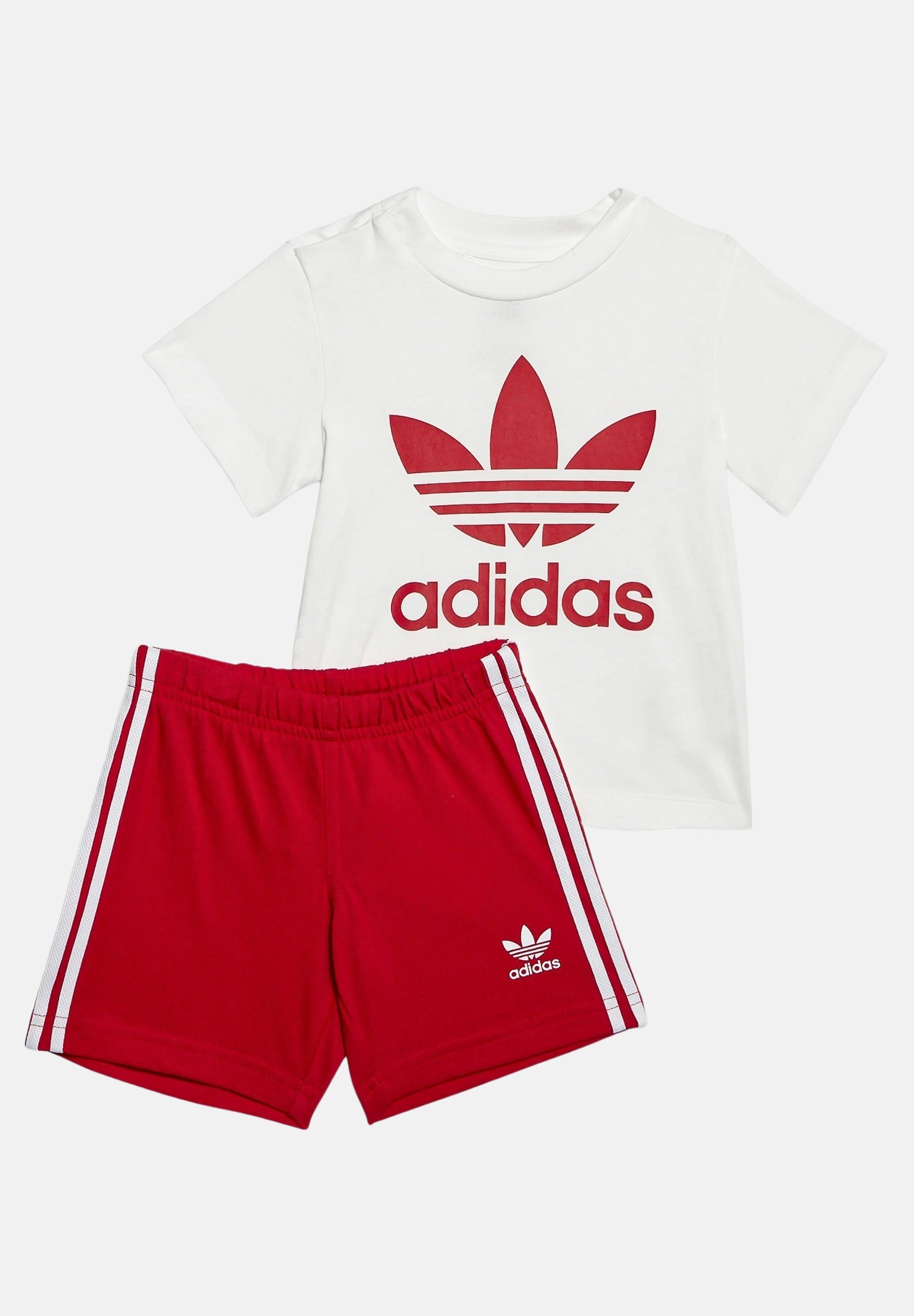 Red Trefoil outfit for newborn ADIDAS | IB8639.